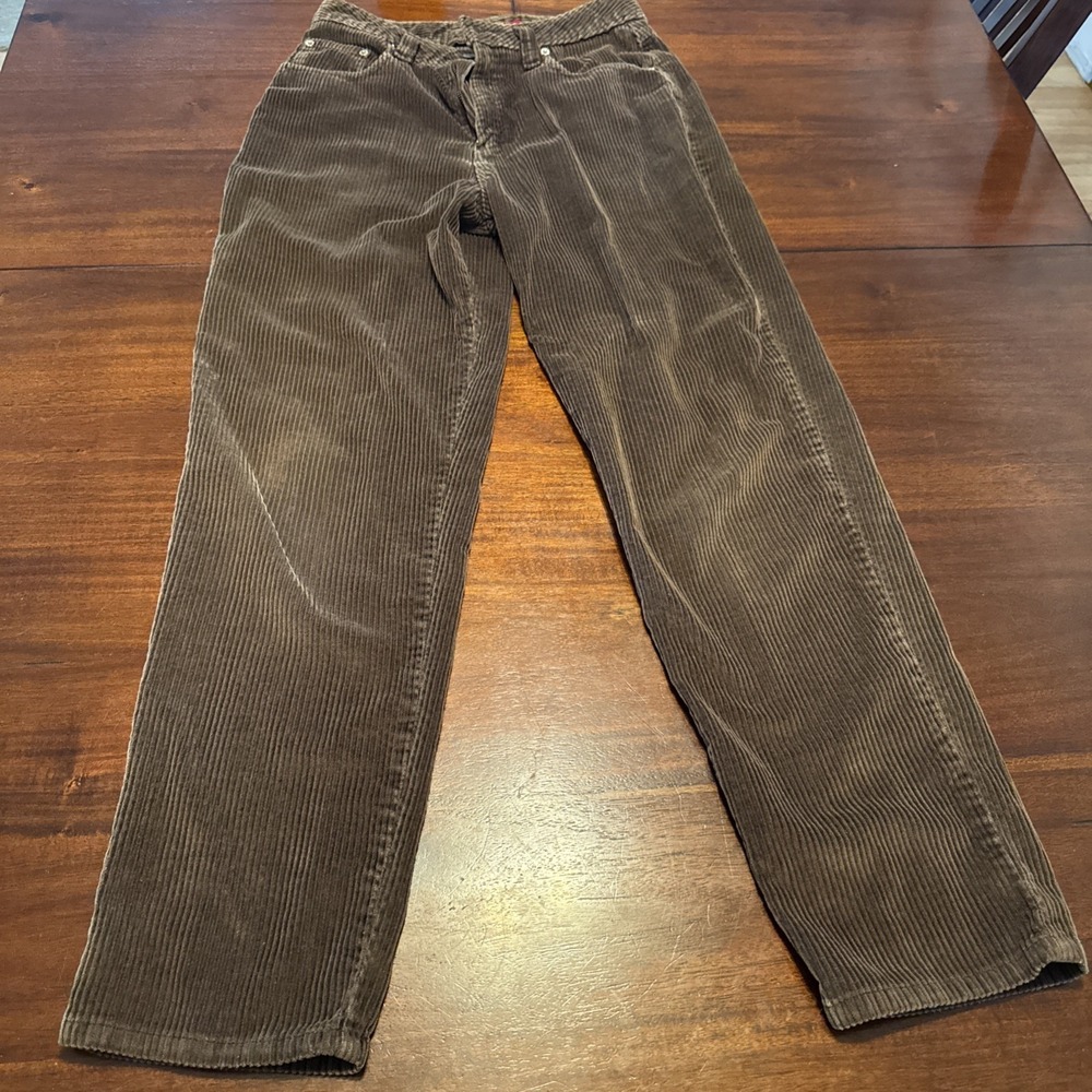 Vintage Palmetto's Brown Corduroy Pants Women's Size 9 Straight Leg Mexico